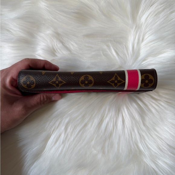 Louis Vuitton Monogram Sarah Wallet with Pink Stripe - Picture 4 of 11